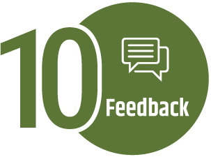 Step 10: Feedback