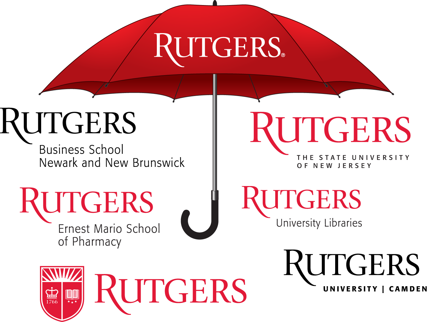 Rutgers Brand Umbrella